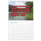 12-Month Words of Jesus Biblical Scripture Verses Kalender (Feb 2027)