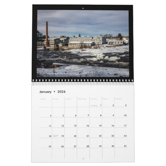 12 months in Central NY Calendar  Kalender (Jan 2026)
