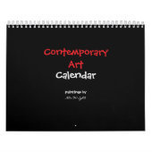 12 months of contemporary abstract artwork kalender (Hoes)