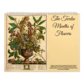 12 Months Of Flowers Baroque Rococo Botanical Art Kalender (Hoes)