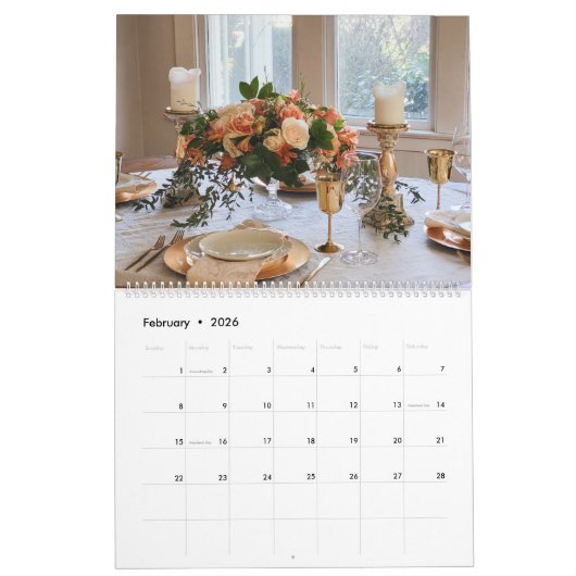 12 Months of Tablescapes Calendar 2026 Kalender (Feb 2026)