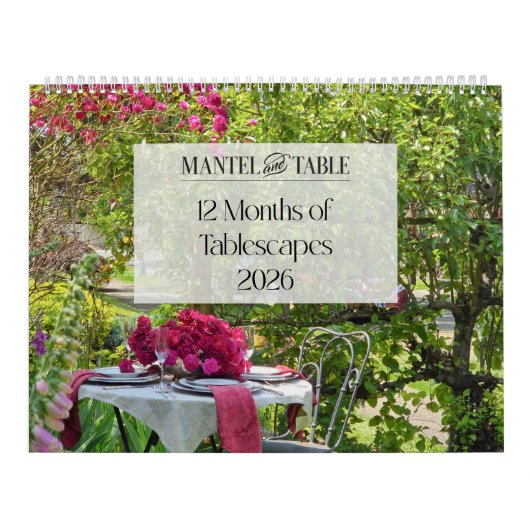 12 Months of Tablescapes Calendar 2026 Kalender (Hoes)