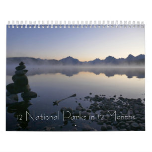 12 nationale parken in 12 maanden, 9e editie kalender