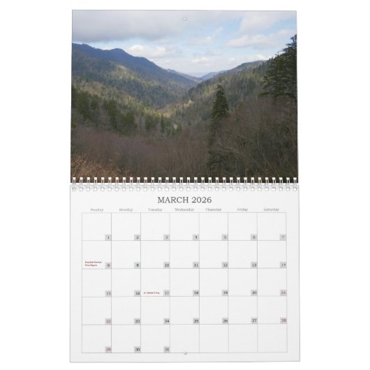 12 Nationale parken in 12 maanden, negende editie Kalender (Mar 2026)