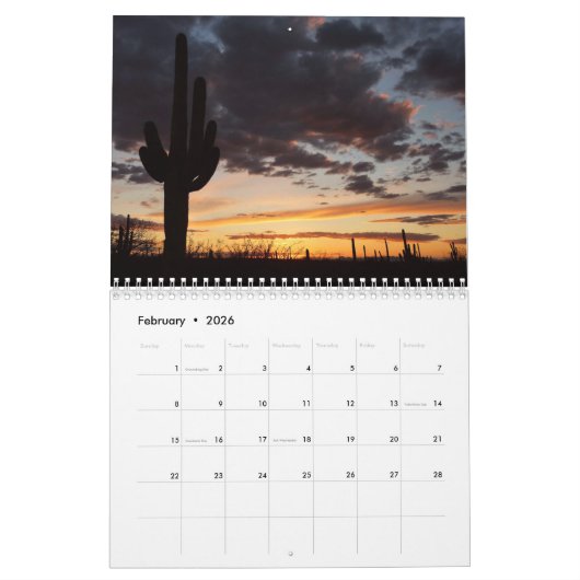 12 nationale parken in 12 maanden, vierde editie kalender (Feb 2026)