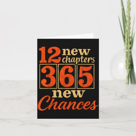 12 New Chapters 365 Chances Motivational Kaart (Voorkant)
