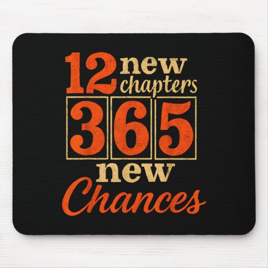 12 New Chapters 365 Chances Motivational Muismat (Voorkant)