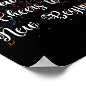 12 New Chapters 365 New Chances Cheers To New Begi Poster (Hoek)