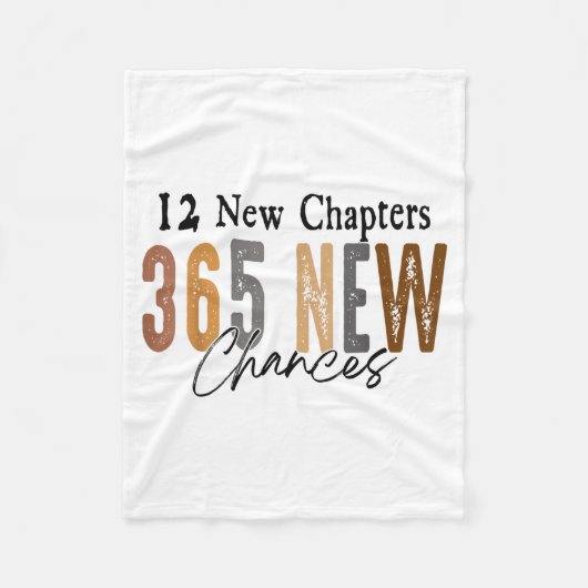 12 New Chapters 365 New Chances Family  Fleece Deken (Voorkant)