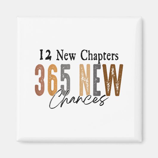 12 New Chapters 365 New Chances Family  Magneet (Voorkant)