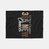 12 New Chapters 365 New Chances  Fleece Deken (Voorkant (Horizontaal))