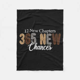 12 New Chapters 365 New Chances  Fleece Deken