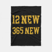 12 New Chapters 365 New Chances Happy New Year Par Fleece Deken (Voorkant)