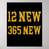 12 New Chapters 365 New Chances Happy New Year Par Poster (Voorkant)