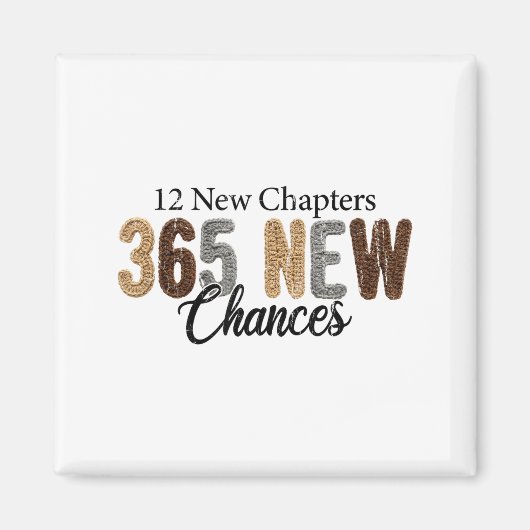 12 New Chapters 365 New Chances  Magneet (Voorkant)