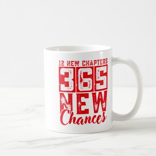 12 New Chapters 365 New Chances New Year's Eve 202 Koffiemok (Rechts)