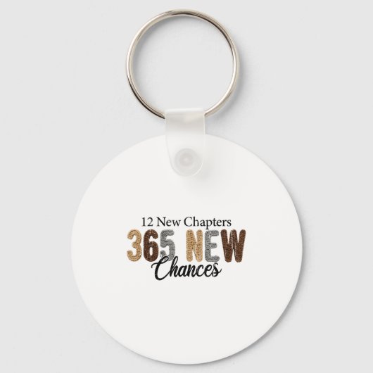 12 New Chapters 365 New Chances Sleutelhanger (Voorkant)