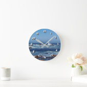 12 Number Choices to Choose -Ocean Waves-Clock Ronde Klok (Huis)