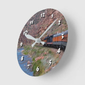 12 Number Choices to Choose -Train-Clock Ronde Klok (Hoek)