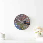 12 Number Choices to Choose -Train-Clock Ronde Klok (Huis)
