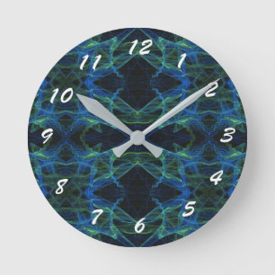 12 Nummerkeuze om te kiezen-Fractal Art-Clock Ronde Klok