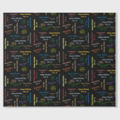 12 oktober, cadeaupapier voor thuisdag (Vlak)