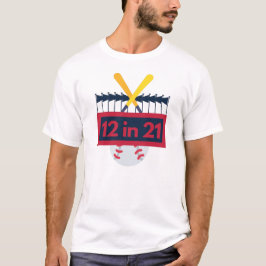 12 op 21 honkbal t-shirt