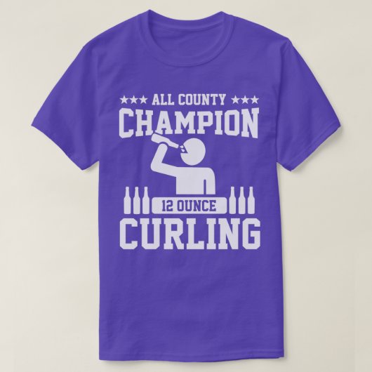 12 ounce krullende kampioen t-shirt (Design voorkant)