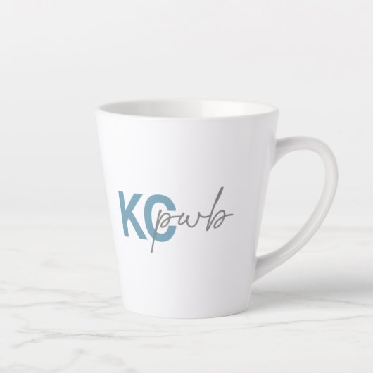 12 oz latte mok (Rechts)