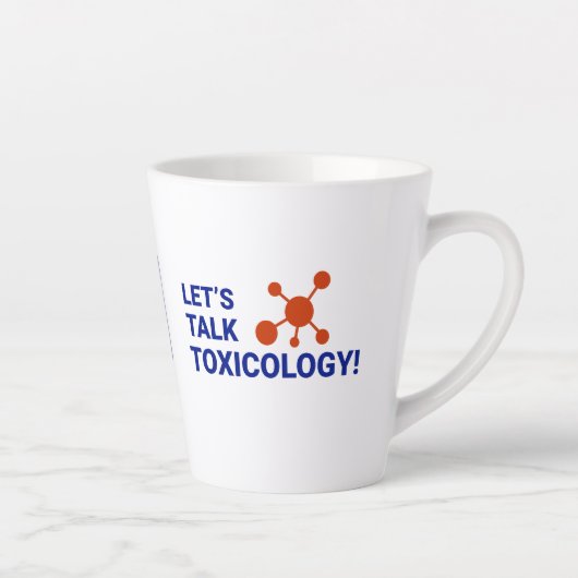 12 oz Latte Mok - Laten we praten over toxicologie (Rechts)