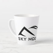 12 oz Latte Mok met Sky Mountain Coffee logo (Linkerhoek)