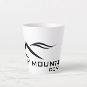 12 oz Latte Mok met Sky Mountain Coffee logo (Voorkant)