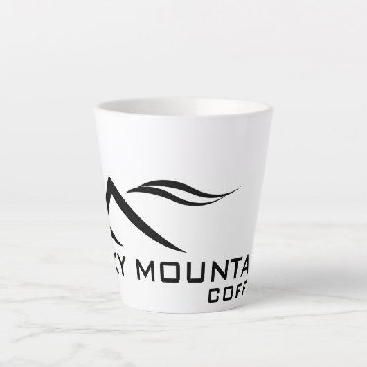 12 oz Latte Mok met Sky Mountain Coffee logo (Voorkant)