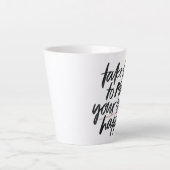 12 Oz Latte White Mok (Voorkant)