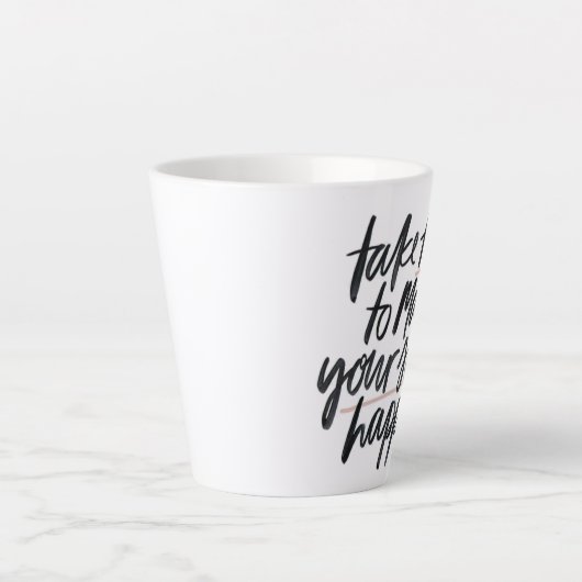 12 Oz Latte White Mok (Voorkant)