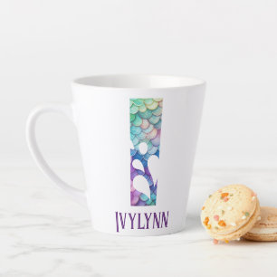 12 oz monogram zeemeermin stijl latte mok