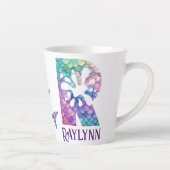 12 oz monogram zeemeermin stijl latte mok (Rechts)