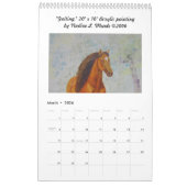 12 Paardenschilderijen spiraal gebonden door Nadin Kalender (Mar 2026)