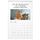 12 Paardenschilderijen spiraal gebonden door Nadin Kalender (Jan 2026)