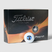 (12-pack) Wildlife Raven Bird Personalized Golfballen (Verpakking)