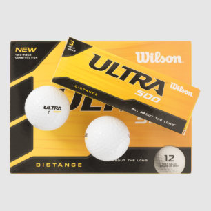 (12 pack) Wilson Ultra 500 Afstand Golf Ball Golfballen