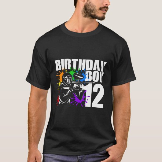 12 Paintball Py 12e voor T-shirt (Voorkant)