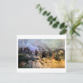 #12 Petr Chelcicky in Vodnany, Mucha Briefkaart (Staand voorkant)