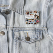 12 Photo Collage Best Friends Forever Vierkante Button 5,1 Cm (In situ)
