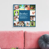 12 Photo Collage Blue Fun Cool Brother Definition Canvas Afdruk (Insitu (Woonkamer))