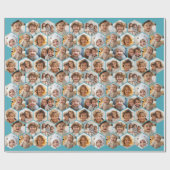 12 Photo Collage - funky hexagon honingraatpatroon Cadeaupapier (Vlak)