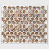 12 Photo Collage - funky hexagon honingraatpatroon Cadeaupapier (Vlak)