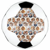 12 Photo Collage - funky hexagon honingraatpatroon Voetbal (Voorkant)