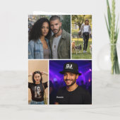 12 Photo Collage Personalized Custom Kaart (Achterkant)