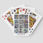12 Photo Collage - raster met gebied voor tekst -  Pokerkaarten (Achterkant)